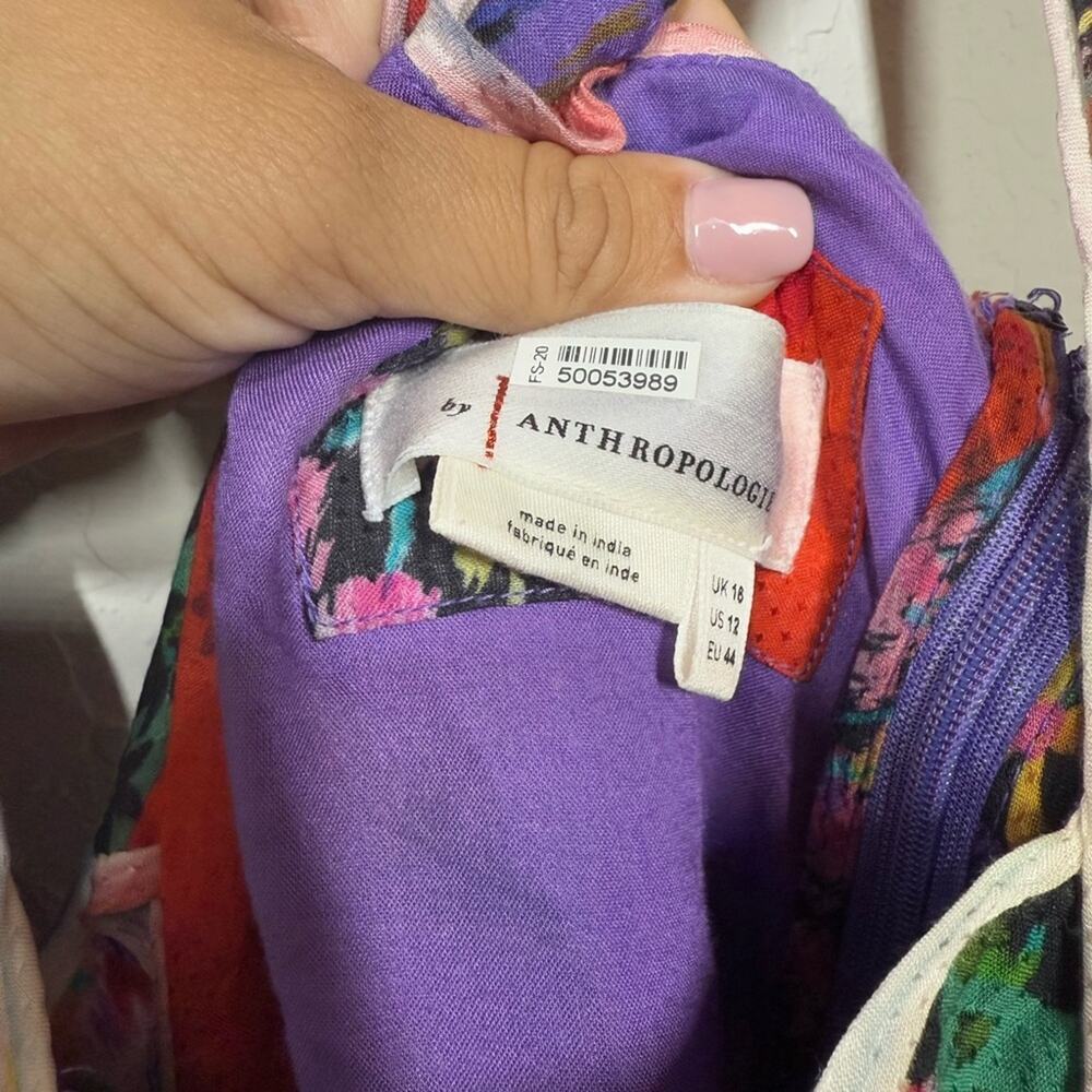 Anthropologie Square Neck Maxi Dress Size 12 - Picture 11 of 13